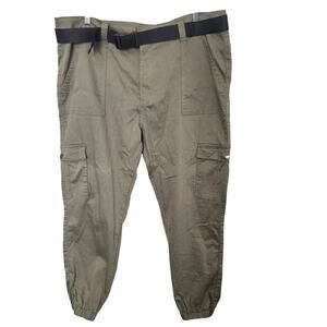 VIP Cargo Pants Womens Size 24 Green High Rise Neutral Outdoors Granola Girl